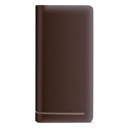 Men Wallet Long Card Holder Male Purse Zipper Large Capacity Cowhide Leather Wallet for Men (Color : B Size : One Size)